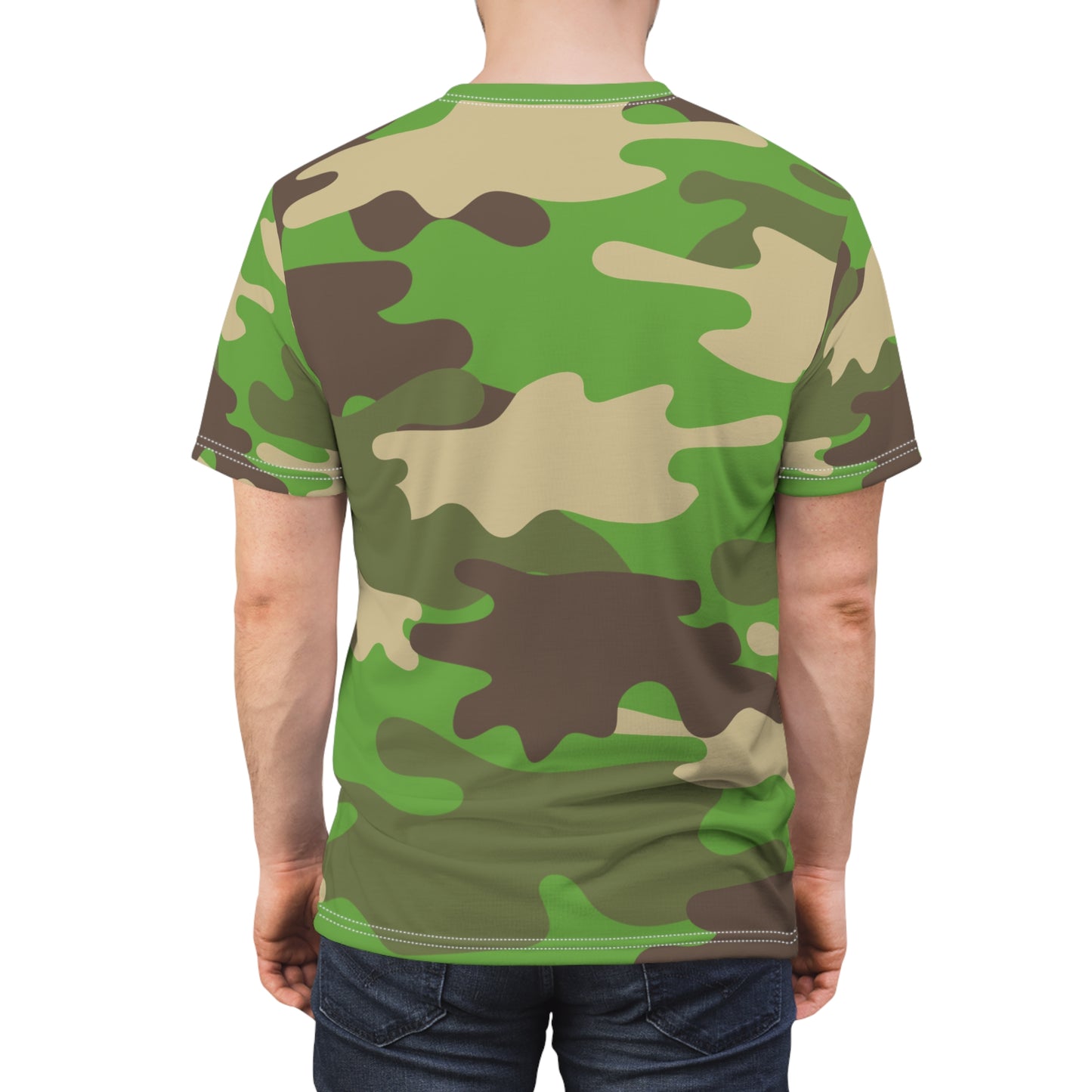 Men's Cut & Sew Tee - DBDU Camo GRN