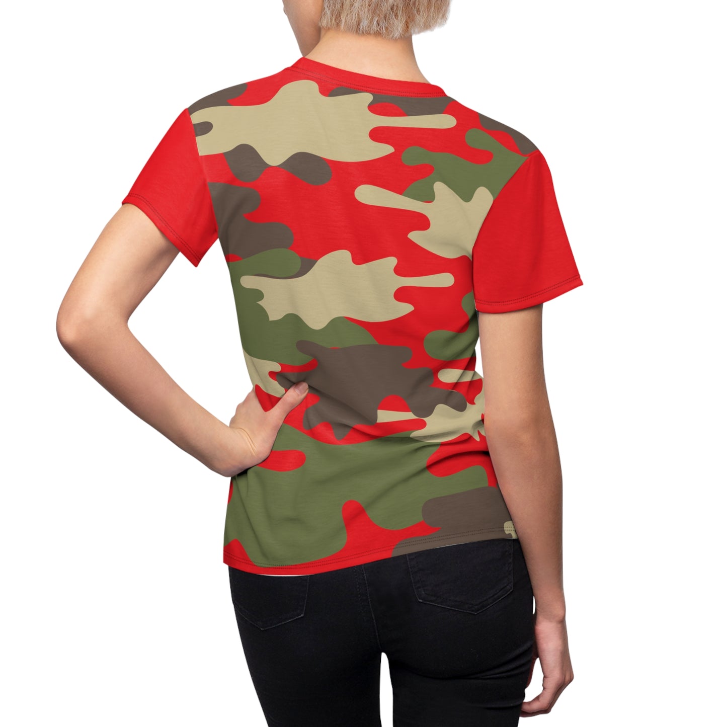 Women's Cut & Sew Tee - DBDU Camo Yellow