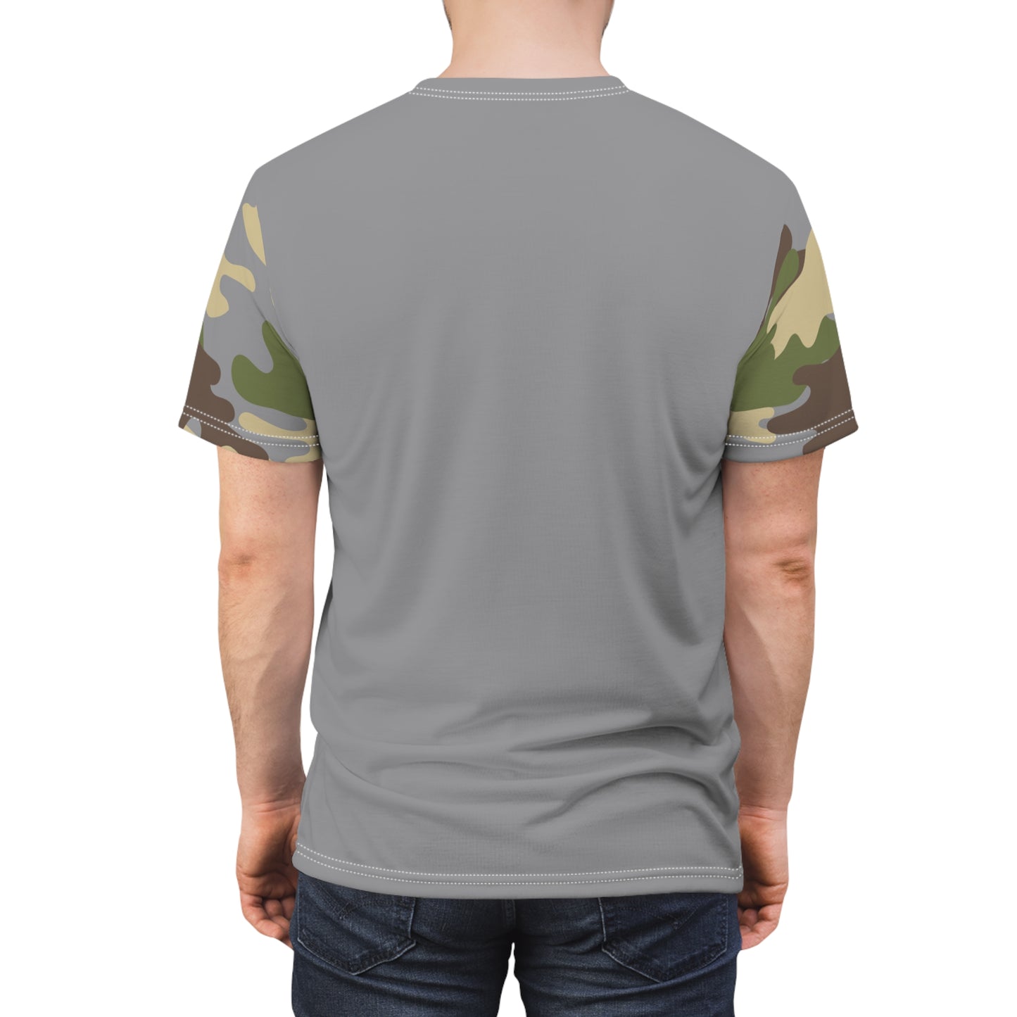 Men's Cut & Sew Tee - DBDU Camo Opt.3 GRY/BRN