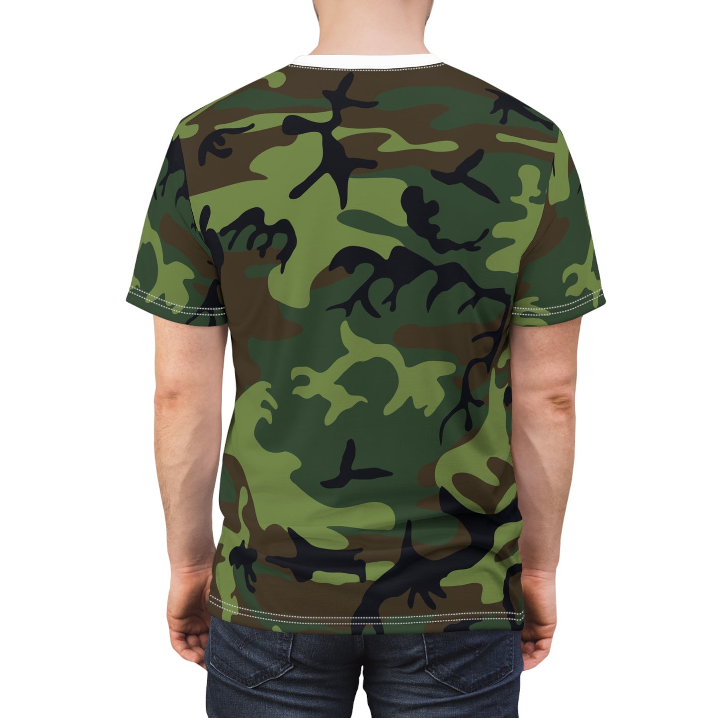 Men's Cut & Sew Tee - Woodland Camo