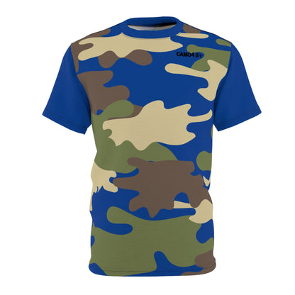 Men's Cut & Sew Tee - DBDU Camo Opt.2 BRN/BLU