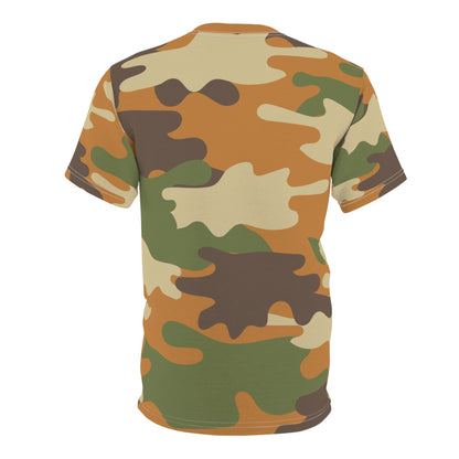 Men's Cut & Sew Tee - DBDU Camo BRN/BLU