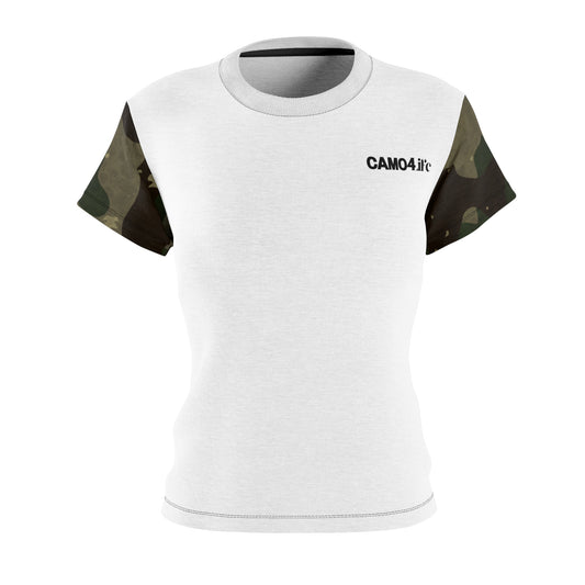 Women's Cut & Sew Tee - M81 Woodland Camo Opt.3