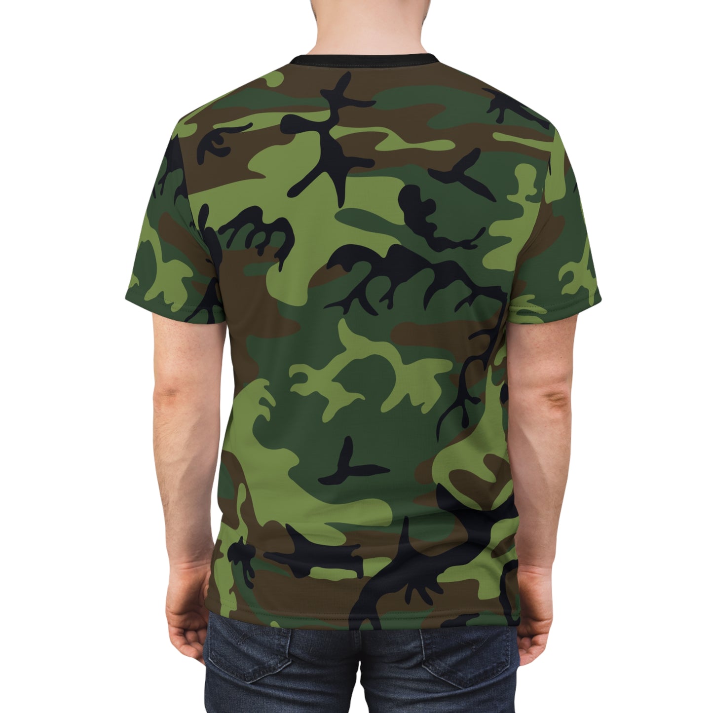 Men's Cut & Sew Tee - Woodland Camo