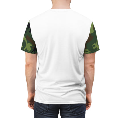 Men's Cut & Sew Tee - Woodland Camo Opt.3