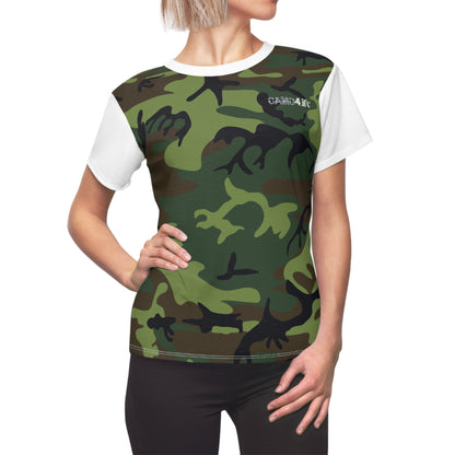 Women's Cut & Sew Tee - Woodland Camo