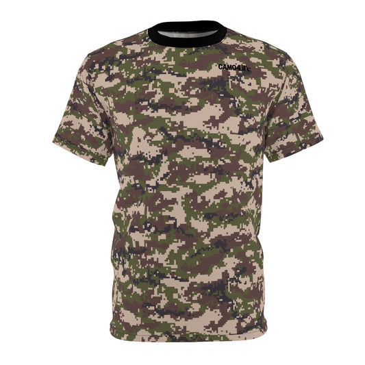 Men's Cut & Sew Tee - Digital Woodland Camo