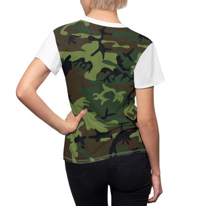 Women's Cut & Sew Tee - Woodland Camo