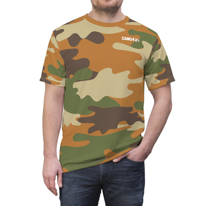 Men's Cut & Sew Tee - DBDU Camo BRN/BLU