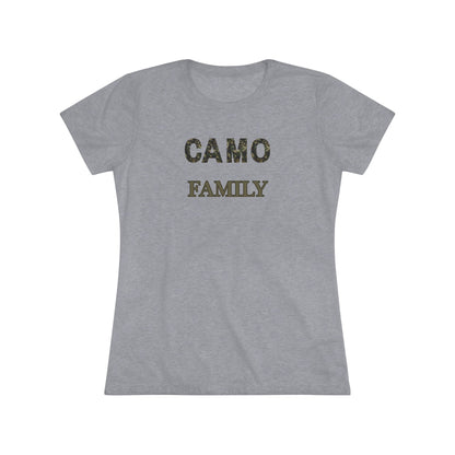 Camo Family - Women's Triblend Tee Opt.2