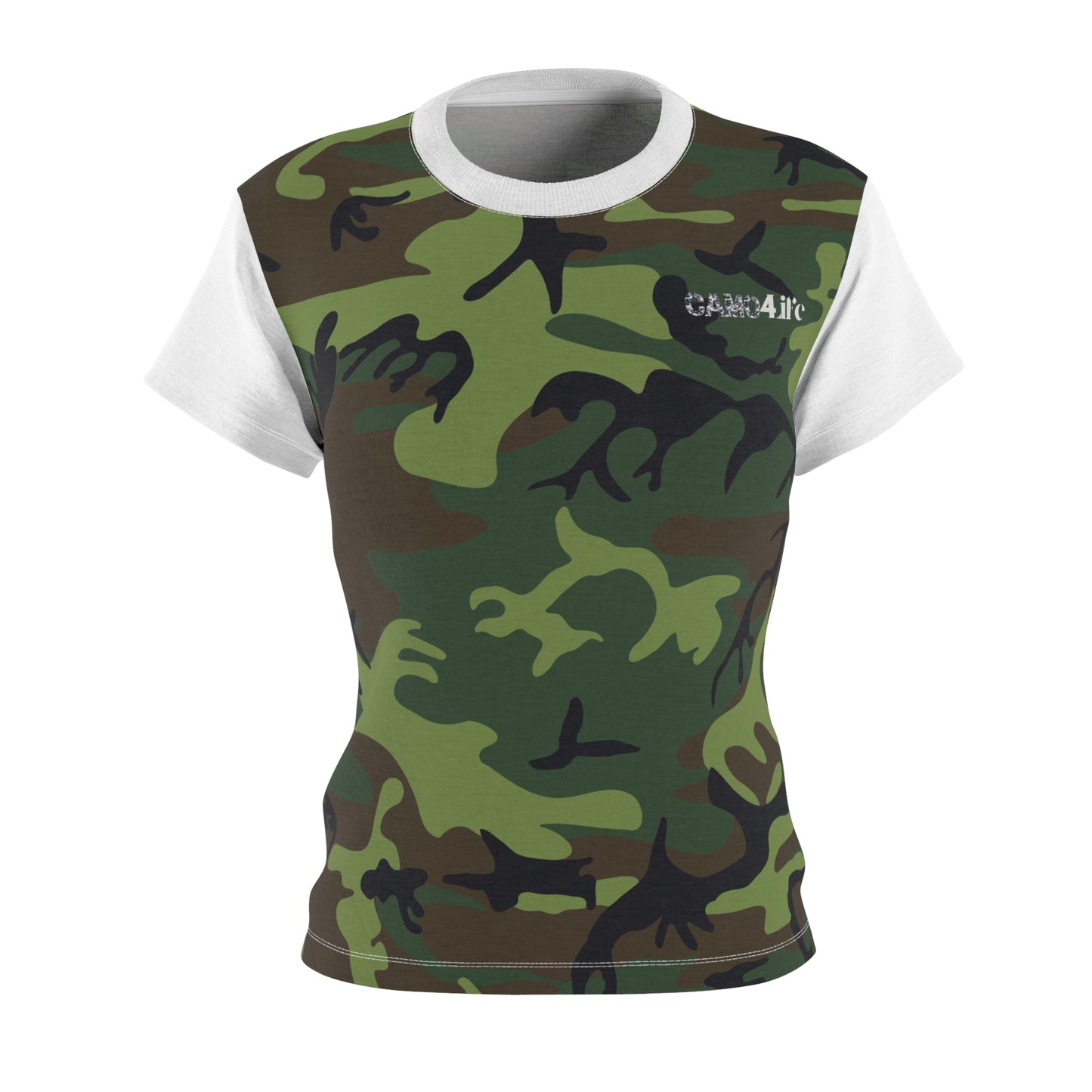 Women's Cut & Sew Tee - Woodland Camo