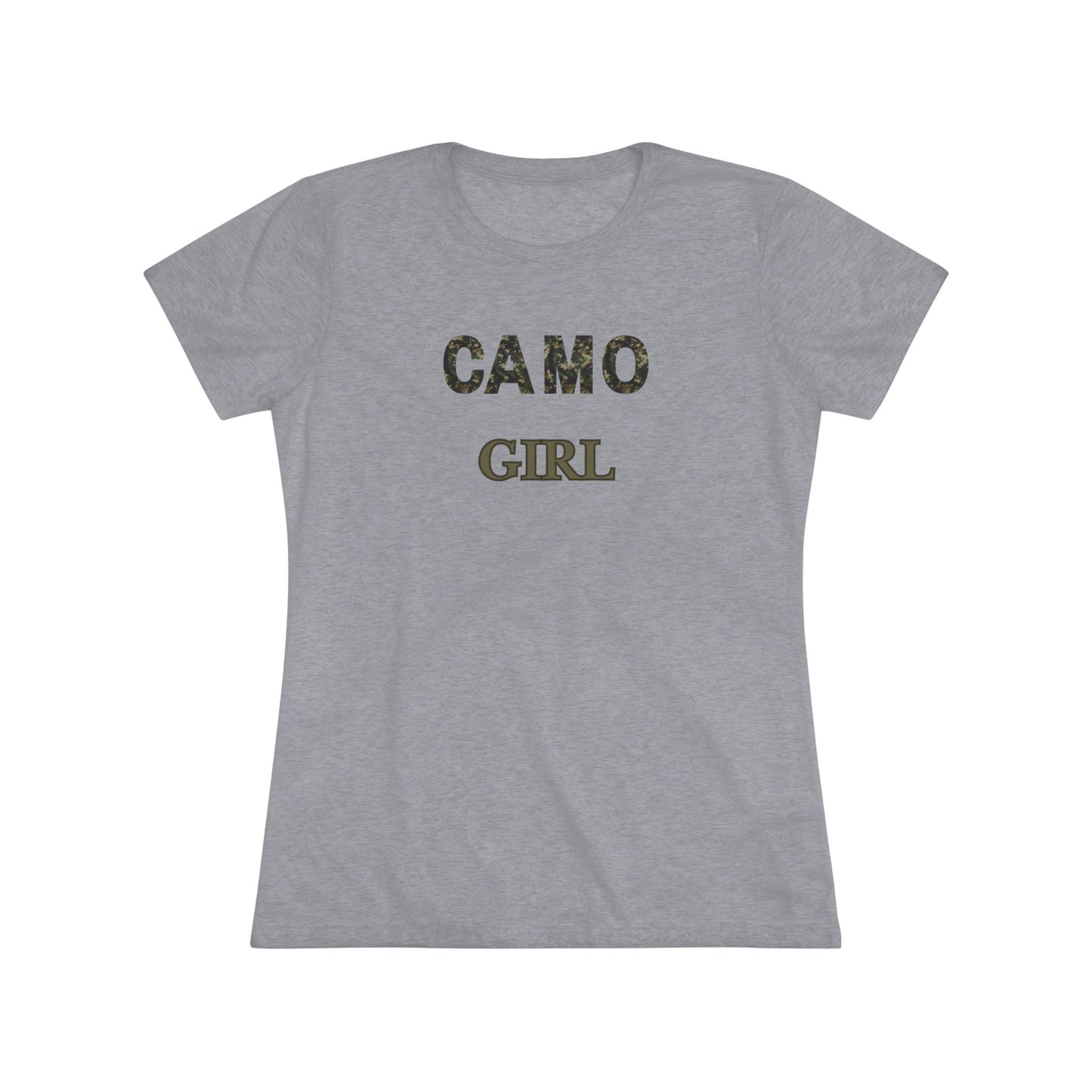 Camo Girl- Women's Triblend Tee Opt.2