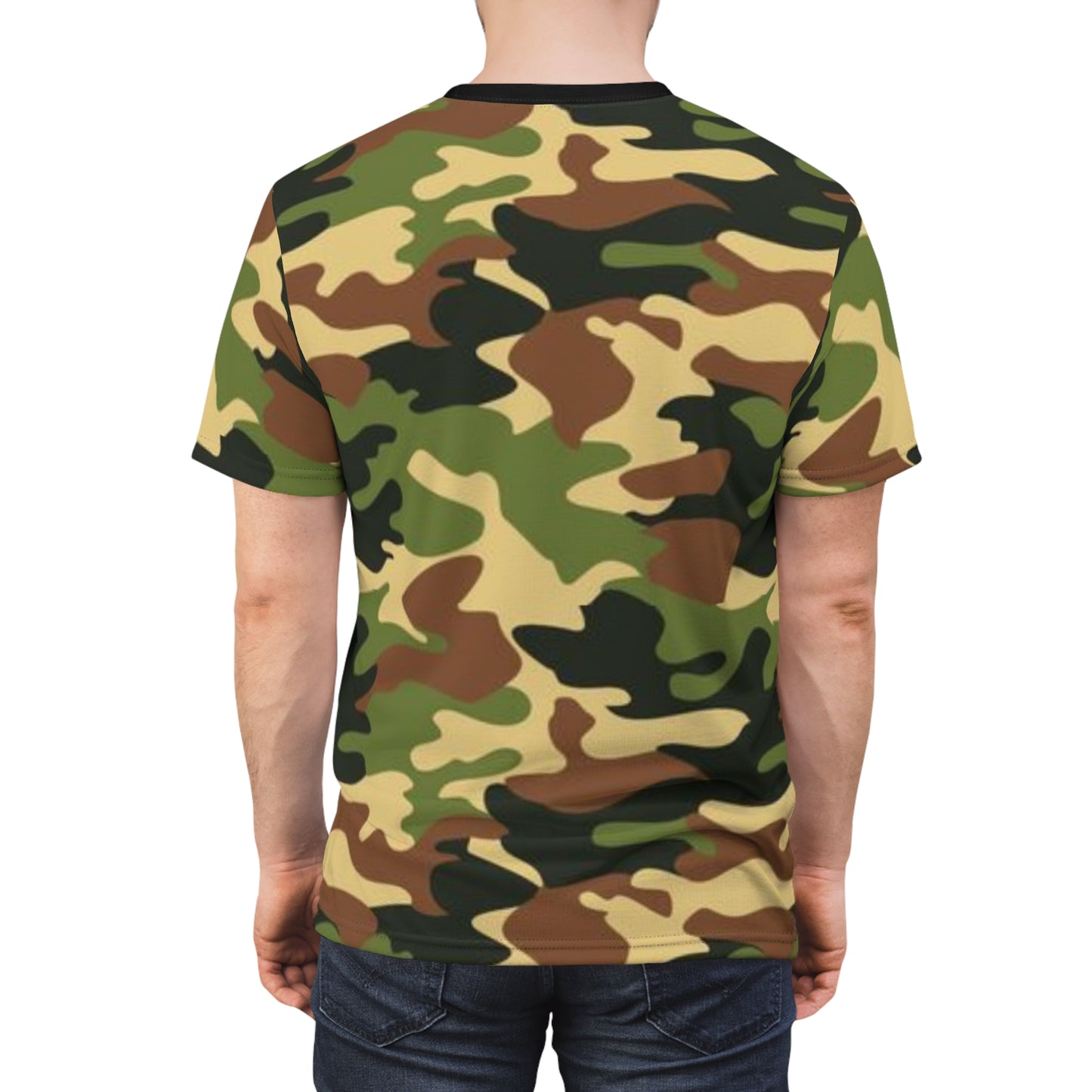 Anything Worth Having - Unisex Cut & Sew Tee - DPM Camo - BLK