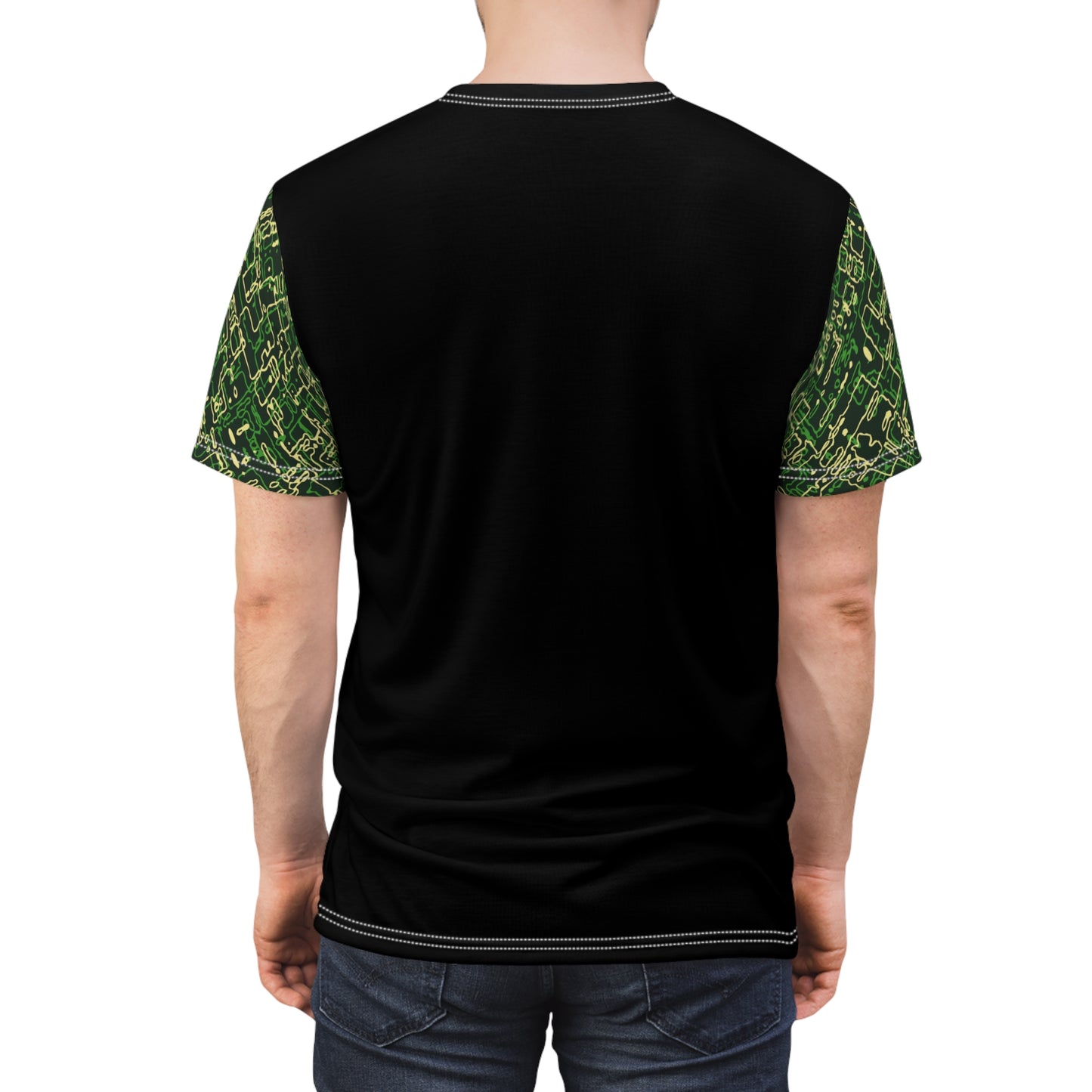 Men's Cut & Sew Tee - Circuit Board Camo Opt.3