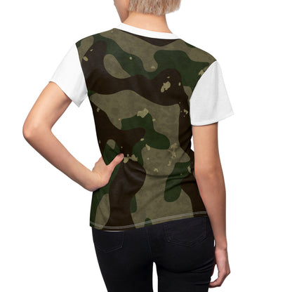 Women's Cut & Sew Tee - M81 Woodland Camo