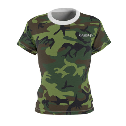 Women's Cut & Sew Tee - Woodland Camo