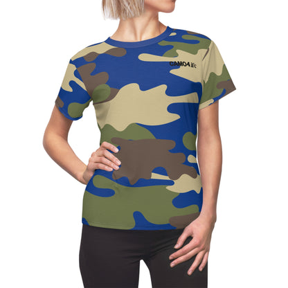 Women's Cut & Sew Tee - DBDU Camo - Opt.2 Pink