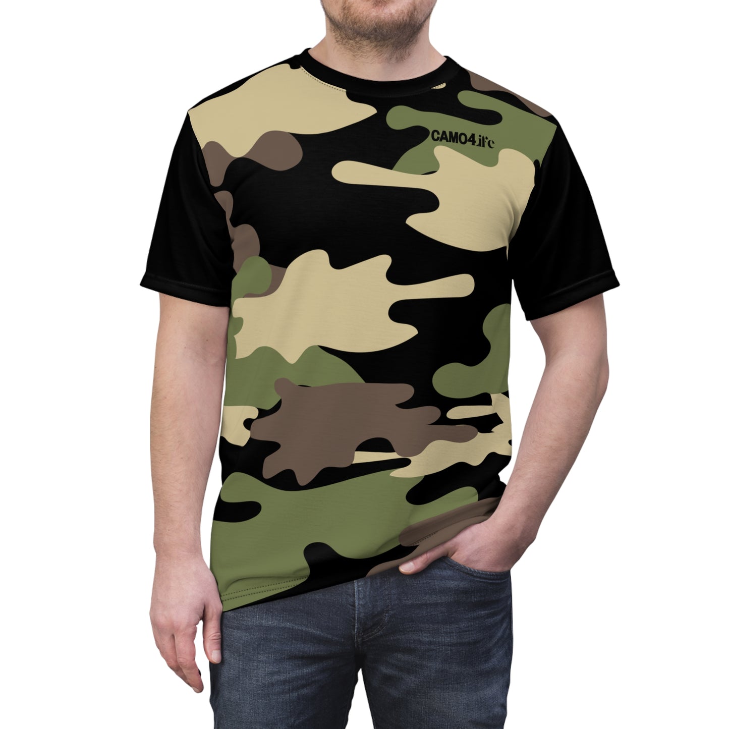 Men's Cut & Sew Tee - DBDU Camo Opt.2