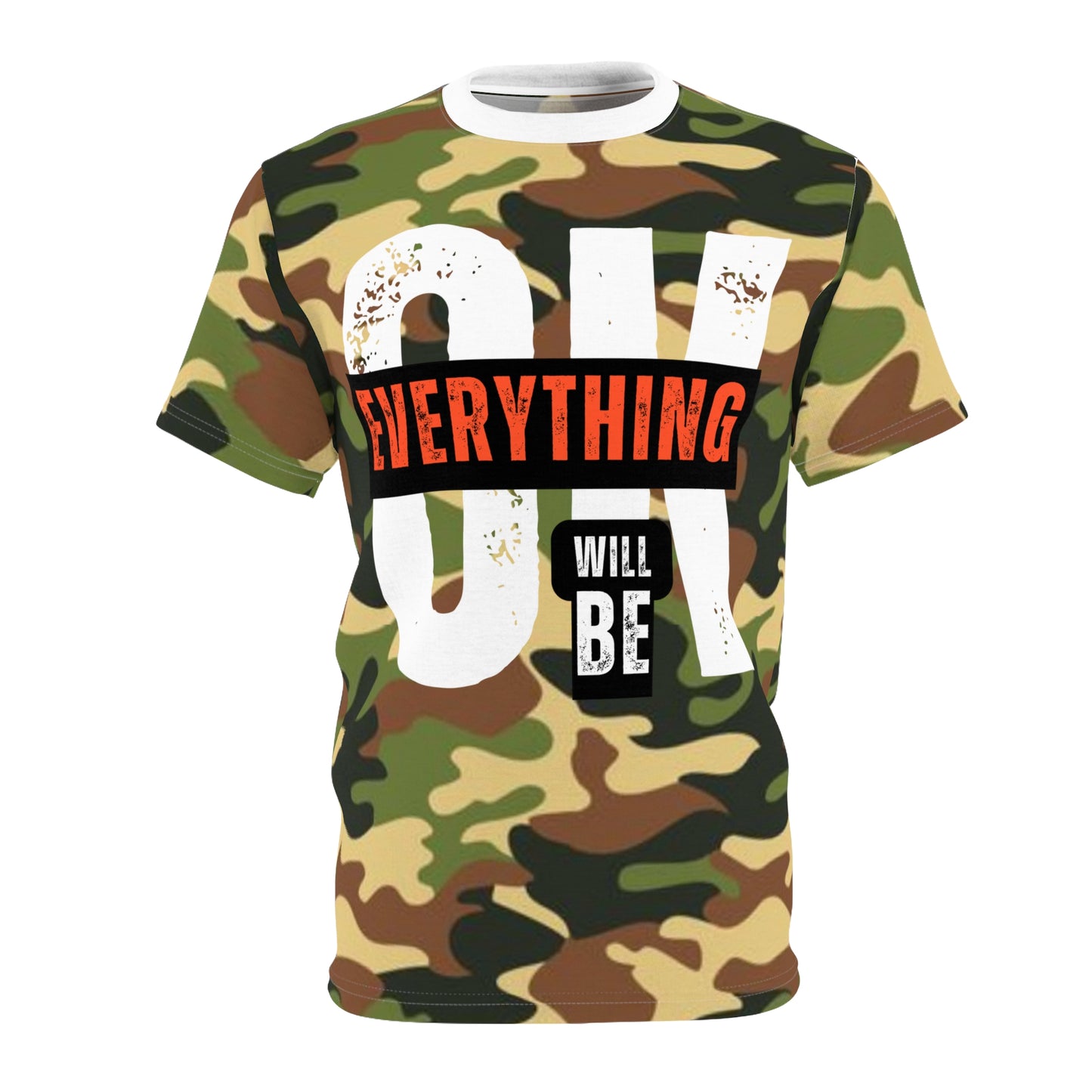 Everything Ok - Unisex Cut & Sew Tee - DPM Camo - Front