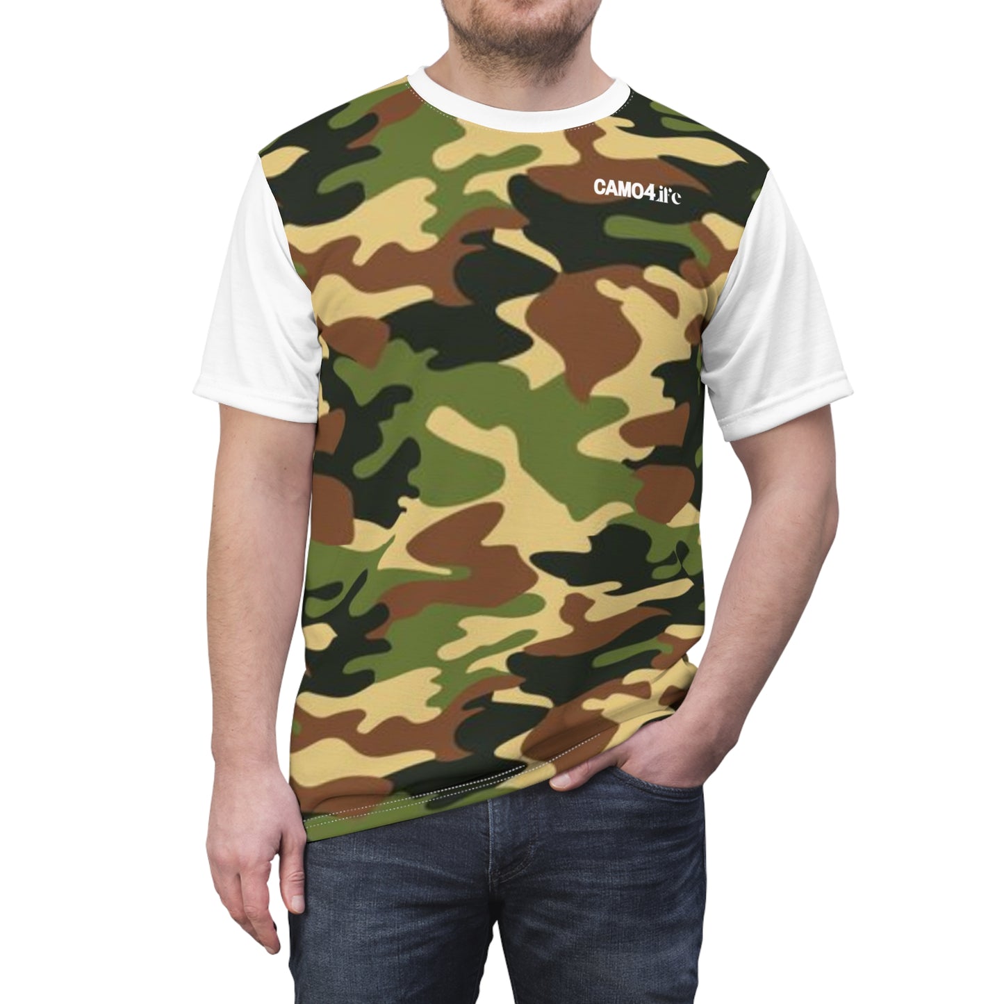 Men's Cut & Sew Tee - DPM Camo Opt.2