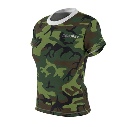 Women's Cut & Sew Tee - Woodland Camo