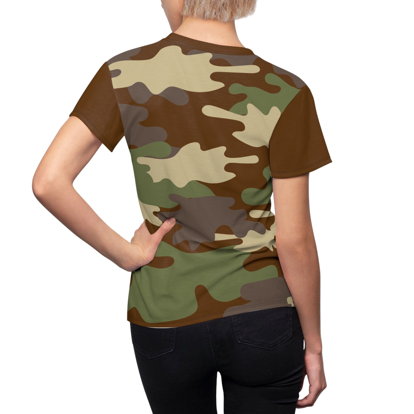 Women's Cut & Sew Tee - DBDU Camo Gray