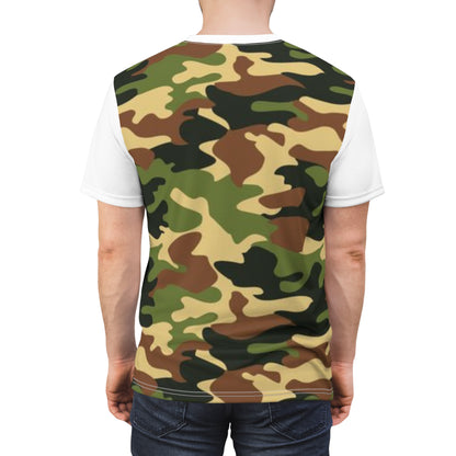 Anything Worth Having - Unisex Cut & Sew Tee - DPM Camo - WHT Sleeves