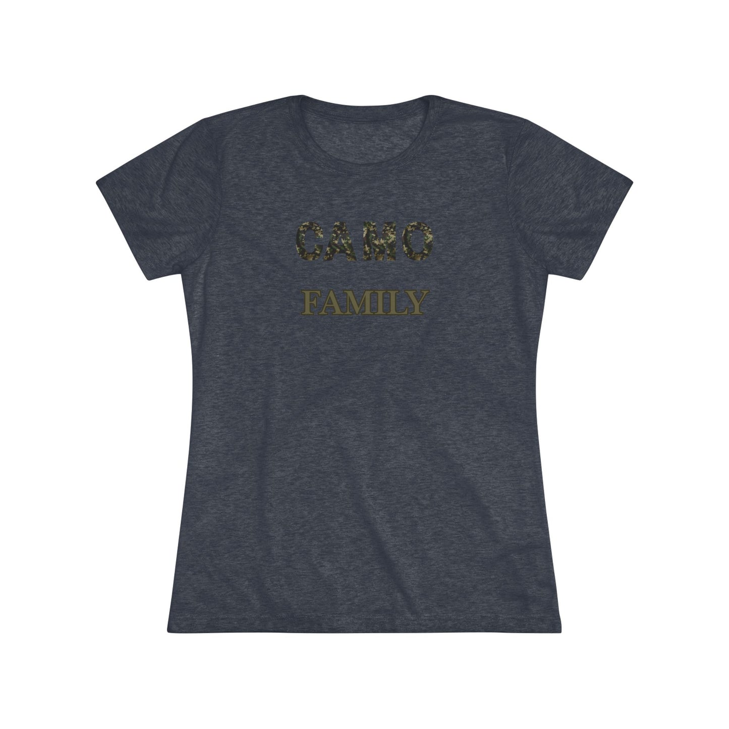 Camo Family - Women's Triblend Tee Opt.2