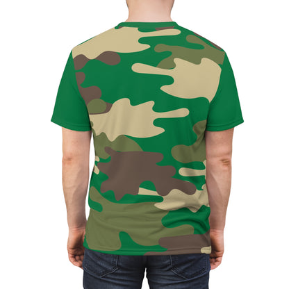 Men's Cut & Sew Tee - DBDU Camo Opt.2 GRN