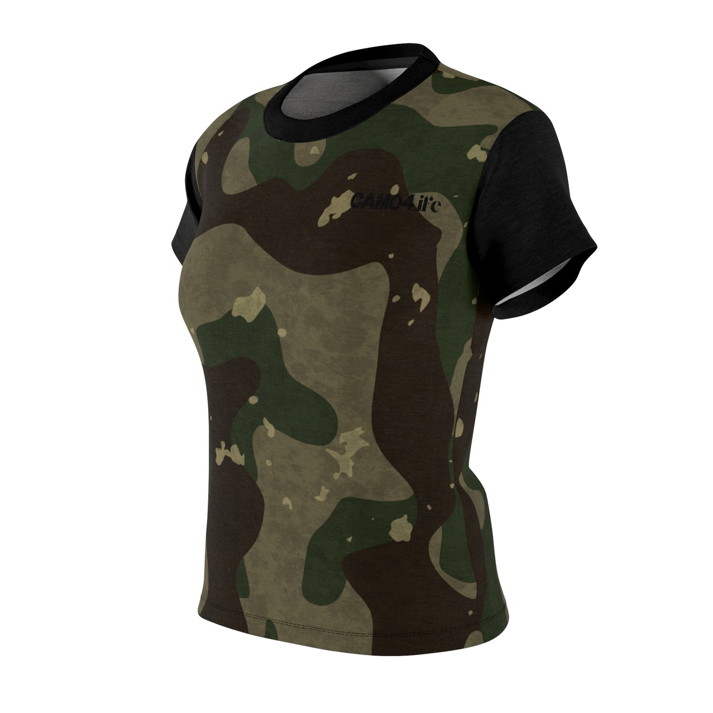 Women's Cut & Sew Tee - M81 Woodland Camo