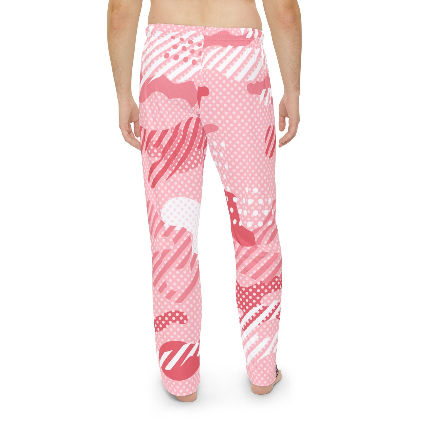 Men's Pajama Pants - Pink Pop Art Camo