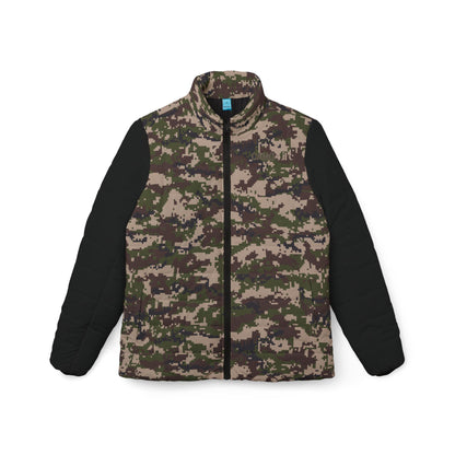 BLK Women’s Puffer Jacket - Digital Woodland Camo - Opt.3