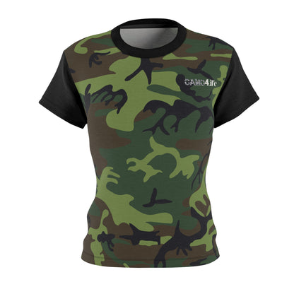 Women's Cut & Sew Tee - Woodland Camo