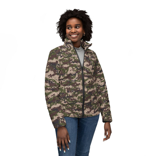 Women’s Puffer Jacket - Digital Woodland Camo