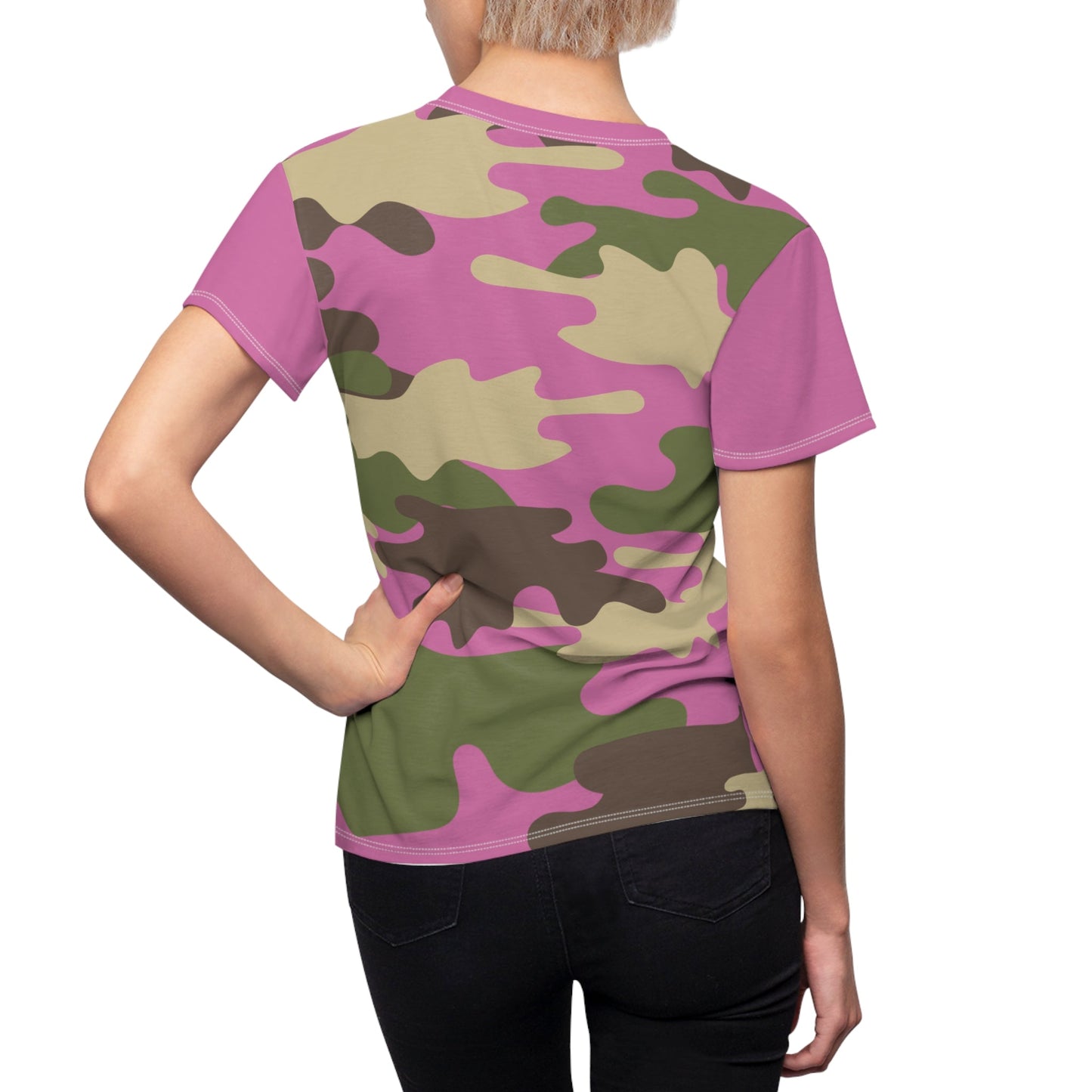 Women's Cut & Sew Tee - DBDU Camo Green