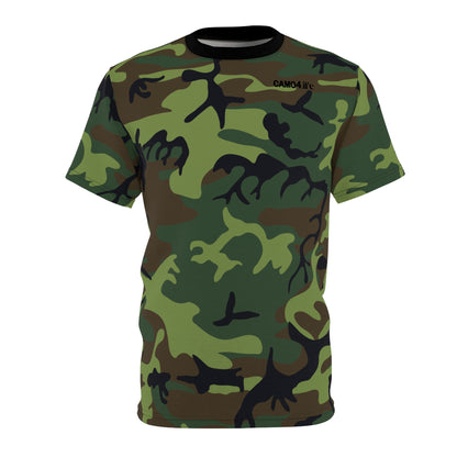 Men's Cut & Sew Tee - Woodland Camo