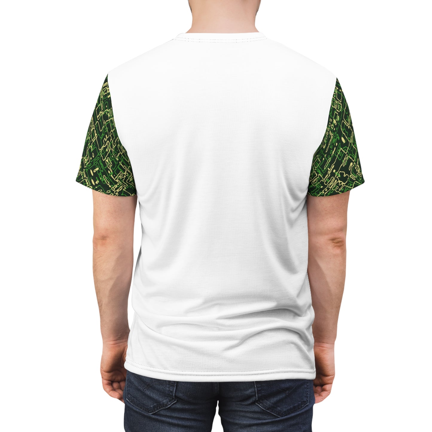 Men's Cut & Sew Tee - Circuit Board Camo Opt.3