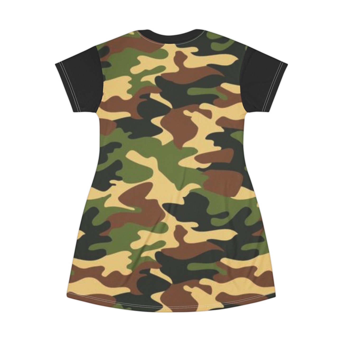 T-Shirt Dress - DPM Camo - Black