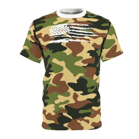 Rugged USA - Unisex Cut & Sew Tee - DPM Camo