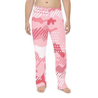 Men's Pajama Pants - Pink Pop Art Camo