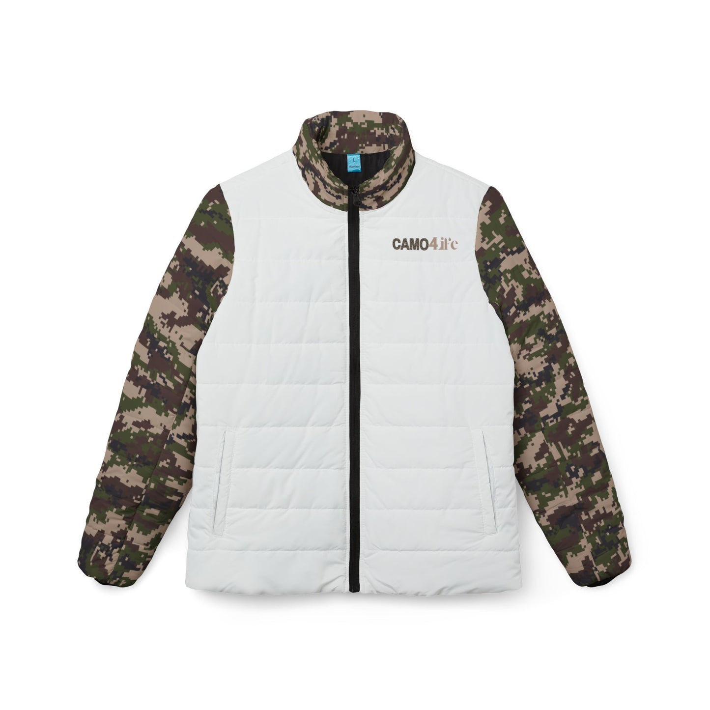 Women’s Puffer Jacket - Digital Woodland Camo - Opt.4