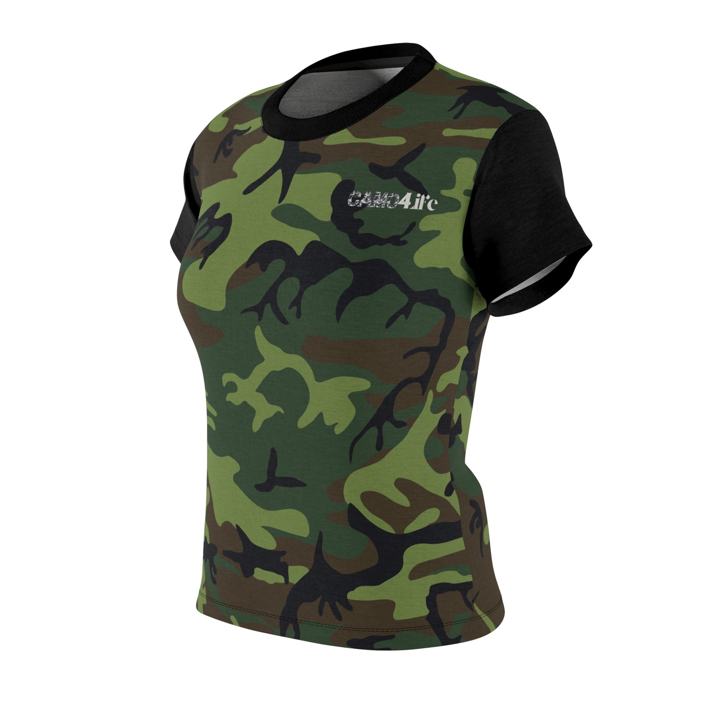 Women's Cut & Sew Tee - Woodland Camo