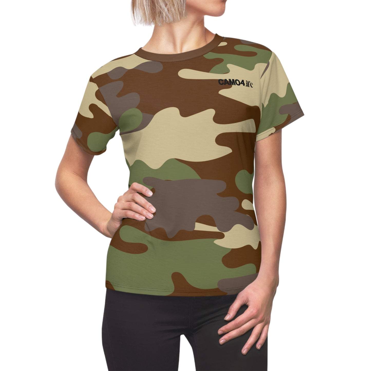 Women's Cut & Sew Tee - DBDU Camo - Opt.2 Gray