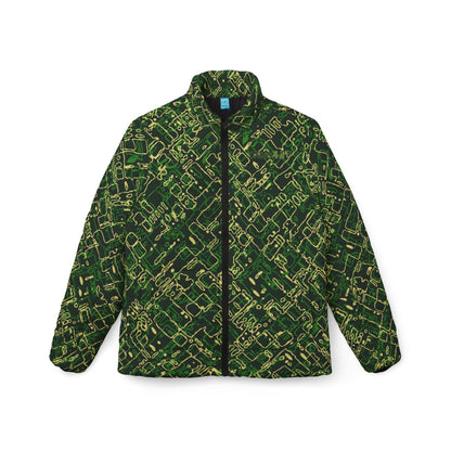 Women’s Puffer Jacket - Circuit Board Camo