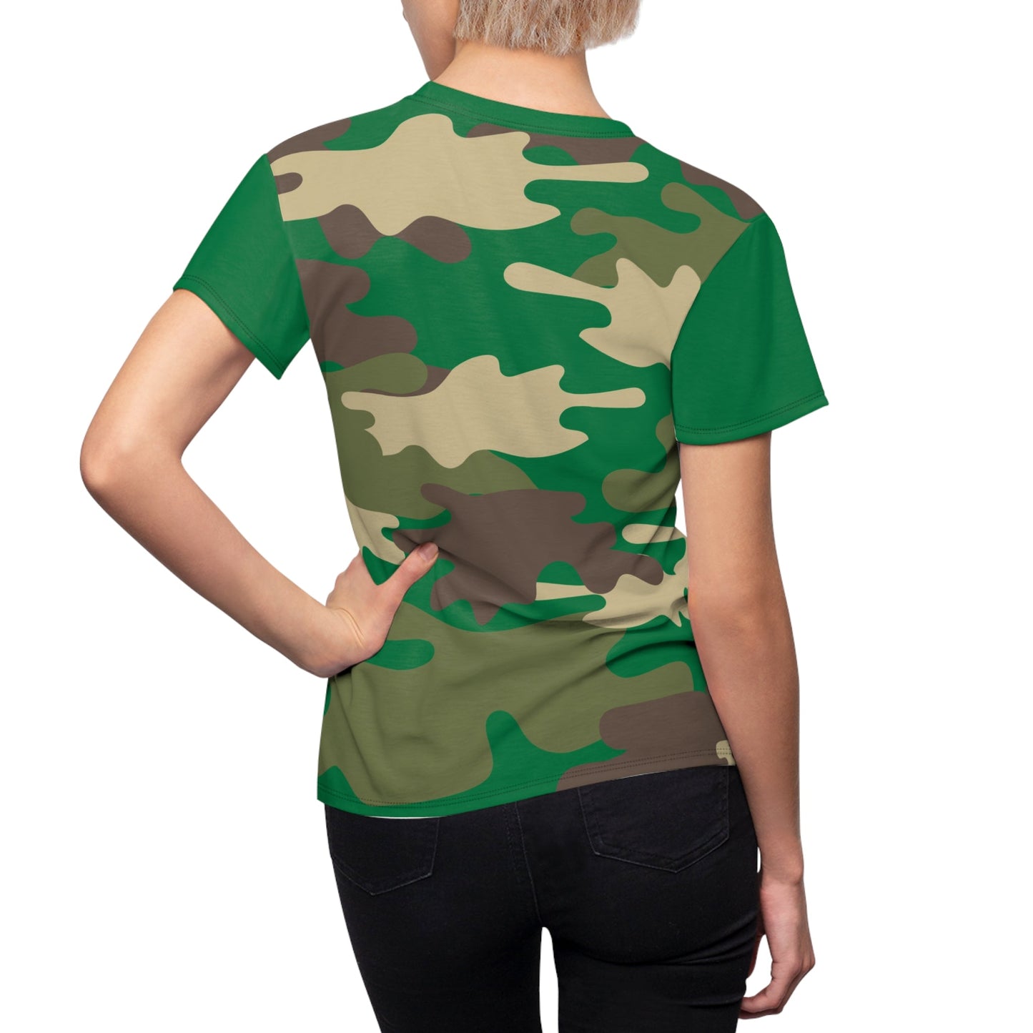 Women's Cut & Sew Tee - DBDU Camo Green