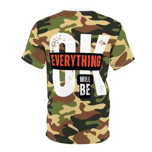 Everything Ok - Unisex Cut & Sew Tee - DPM Camo - Back