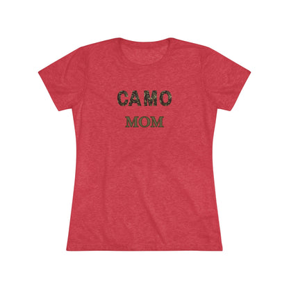 Camo Mom - Women's Triblend Tee Opt.2