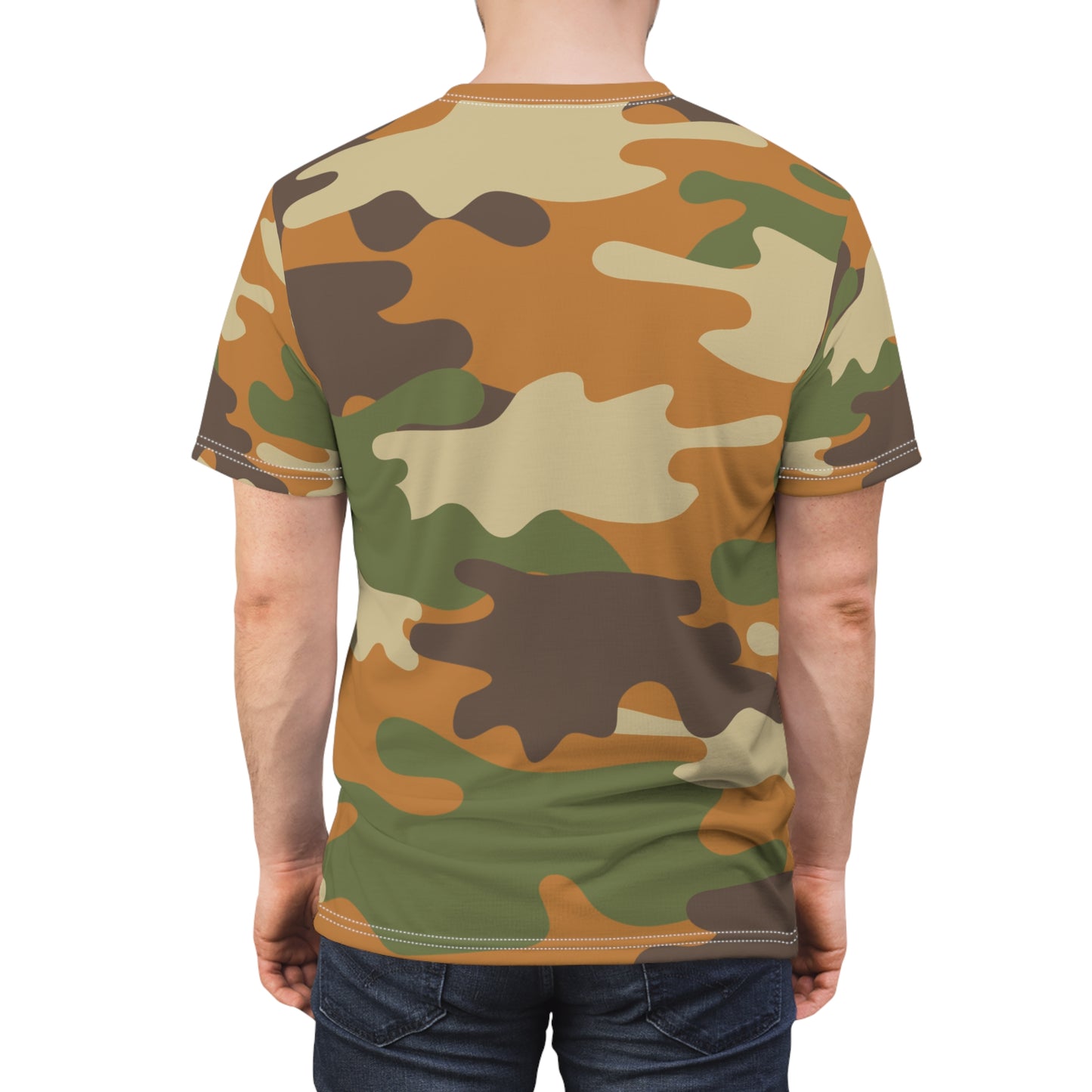 Men's Cut & Sew Tee - DBDU Camo BRN/BLU