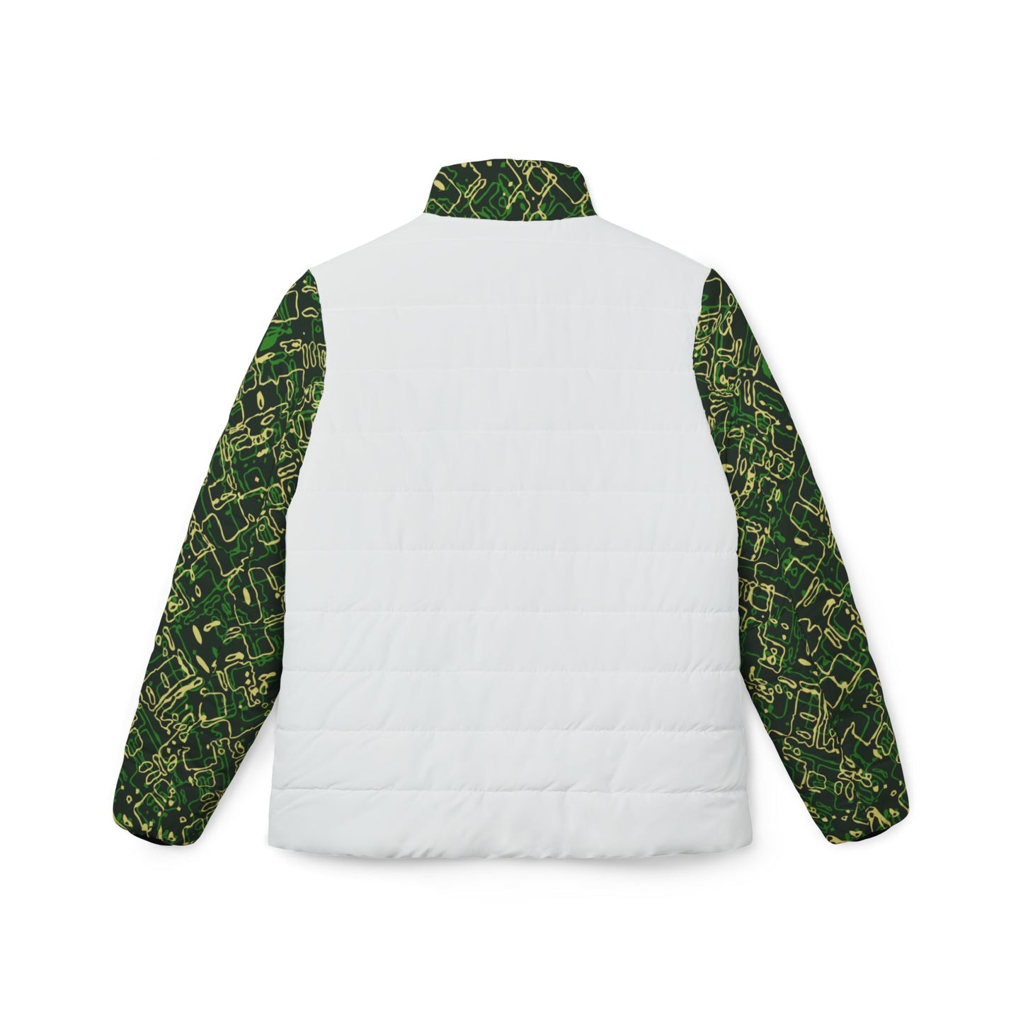 Women’s Puffer Jacket - Circuit Board Camo - Opt.2