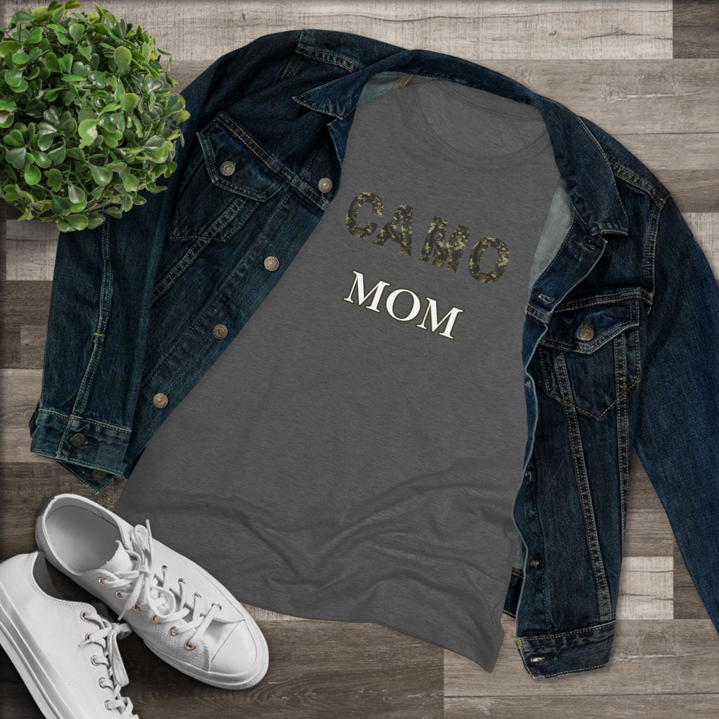 Camo Mom - Women's Triblend Tee